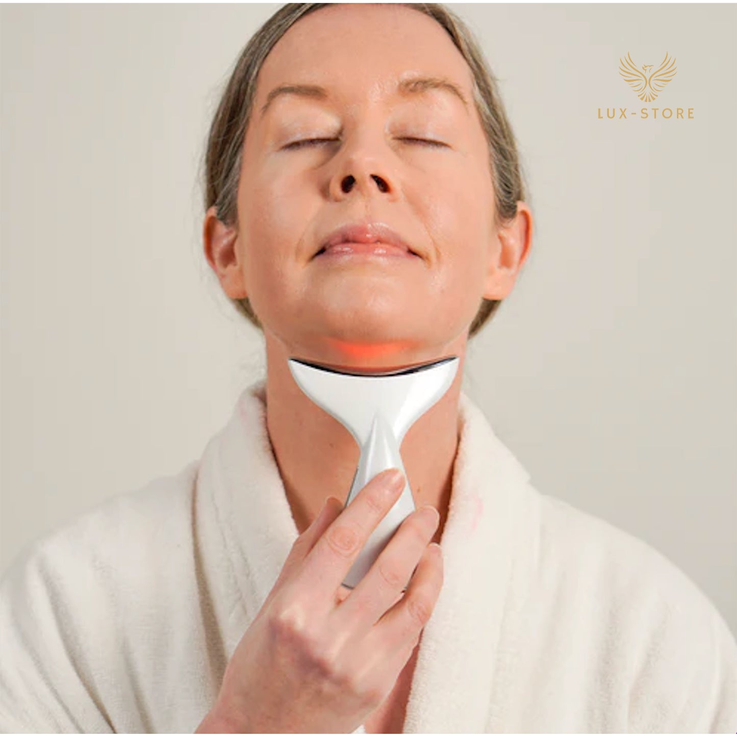 LED Neck & Facial Sculpting Device + FREE Anti-Aging Book